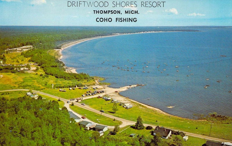 Driftwood Shores Resort - Old Postcard